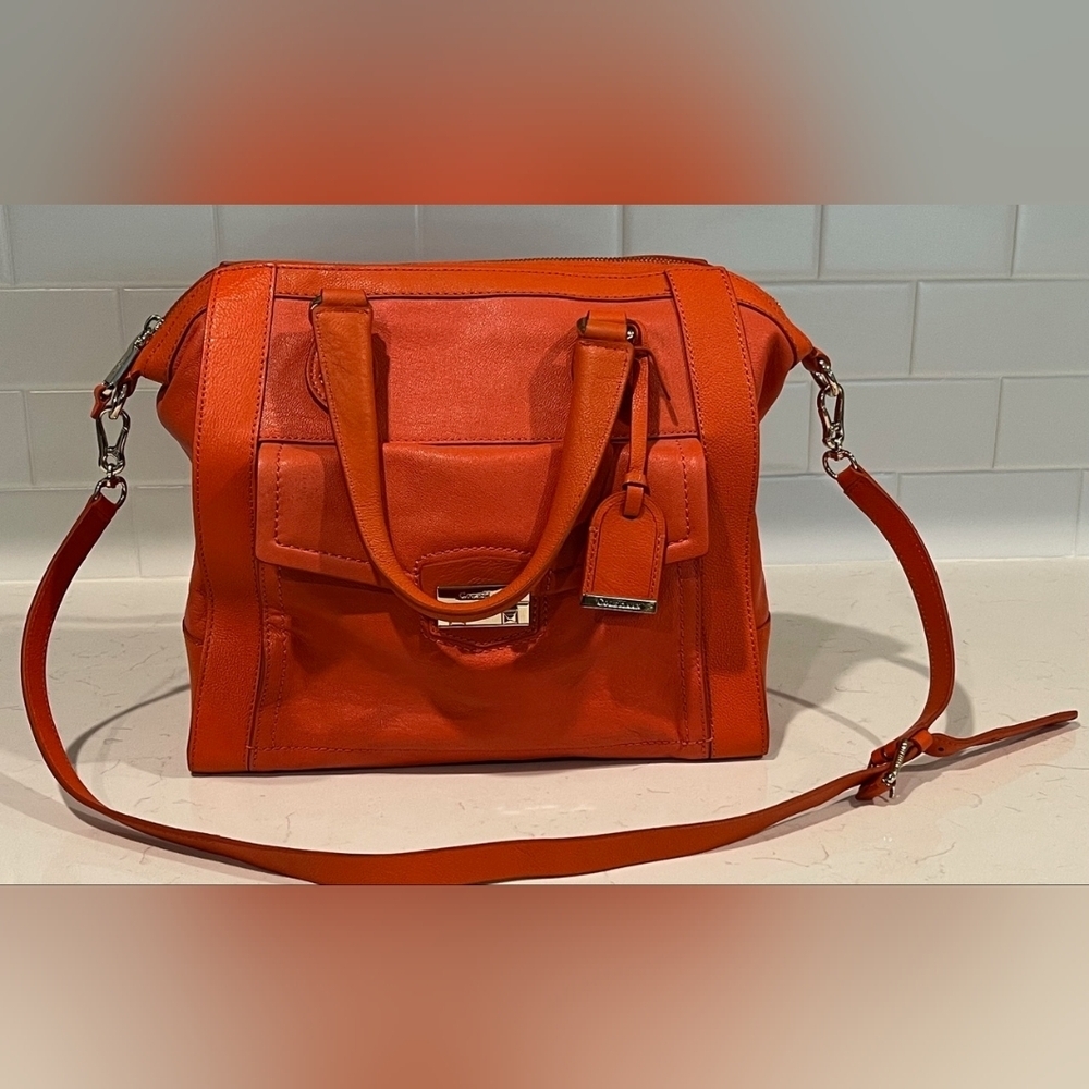 Cole Haan Zoe Pebbled Leather Satchel/Shoulder Bag Like New